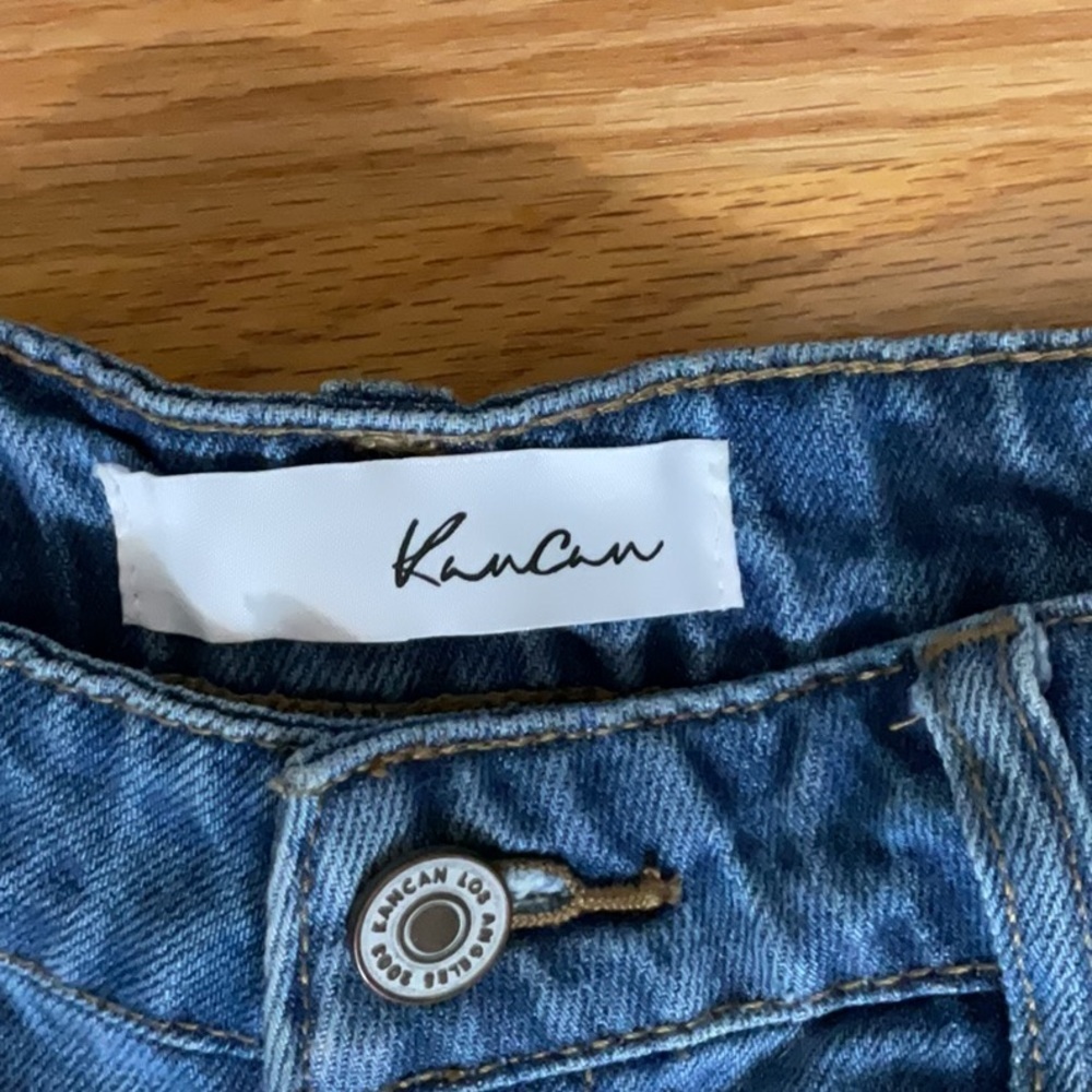 KanCan Blue Distressed Jean Shorts - Picture 3 of 9